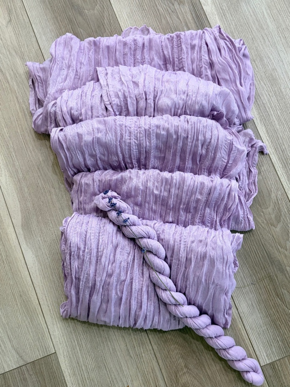 Sheer Table Runner | Lavender or Light Violet | Set of 6 |  25.6"W X70.87"L